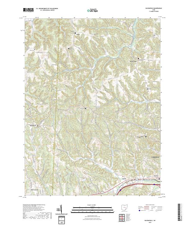 USGS Topographic Map – Bloomfield