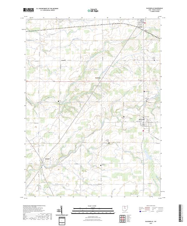USGS Topographic Map – Bloomville