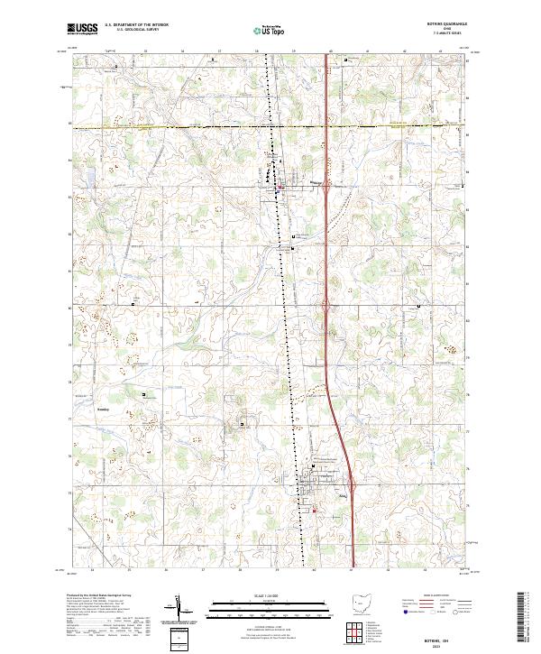 USGS Topographic Map – Botkins