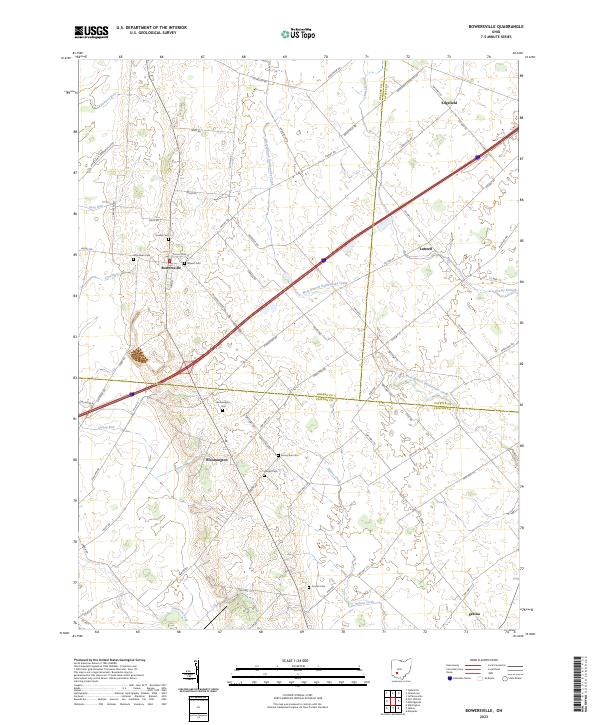 USGS Topographic Map – Bowersville