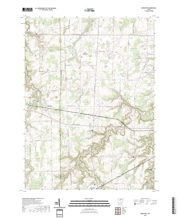 USGS Topographic Map – Brighton