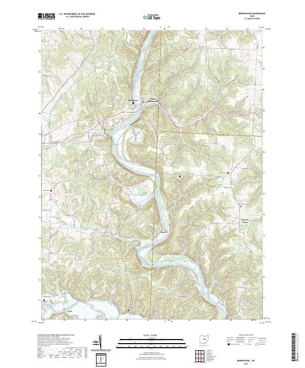 USGS Topographic Map – Brinkhaven