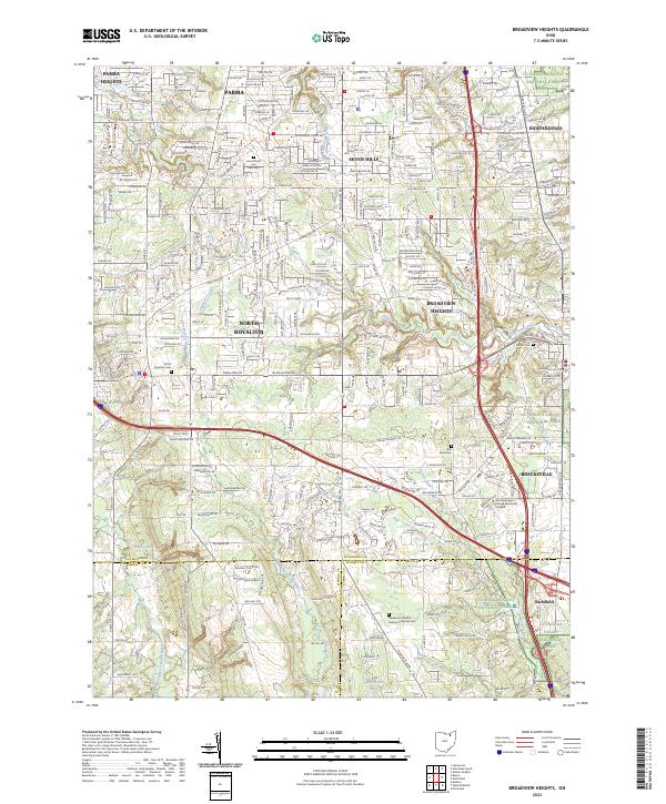 USGS Topographic Map – Broadview Heights