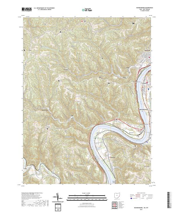 USGS Topographic Map – Businessburg