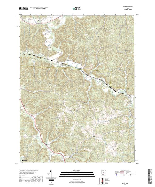 USGS Topographic Map – Byer