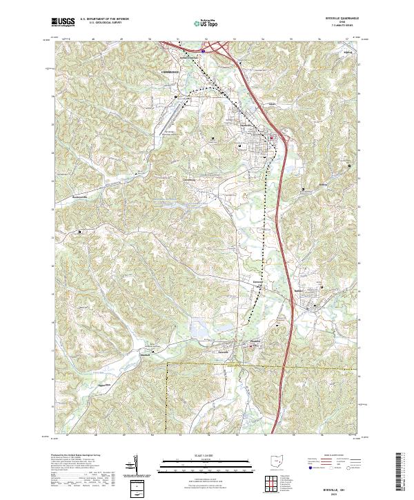 USGS Topographic Map – Byesville