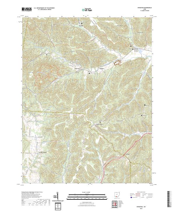 USGS Topographic Map – Byington