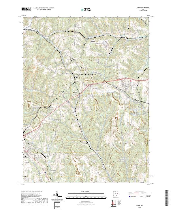 USGS Topographic Map – Cadiz