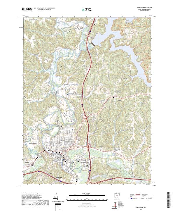 USGS Topographic Map – Cambridge