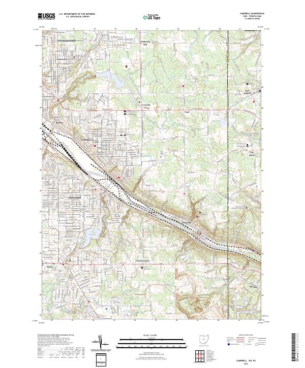 USGS Topographic Map – Campbell