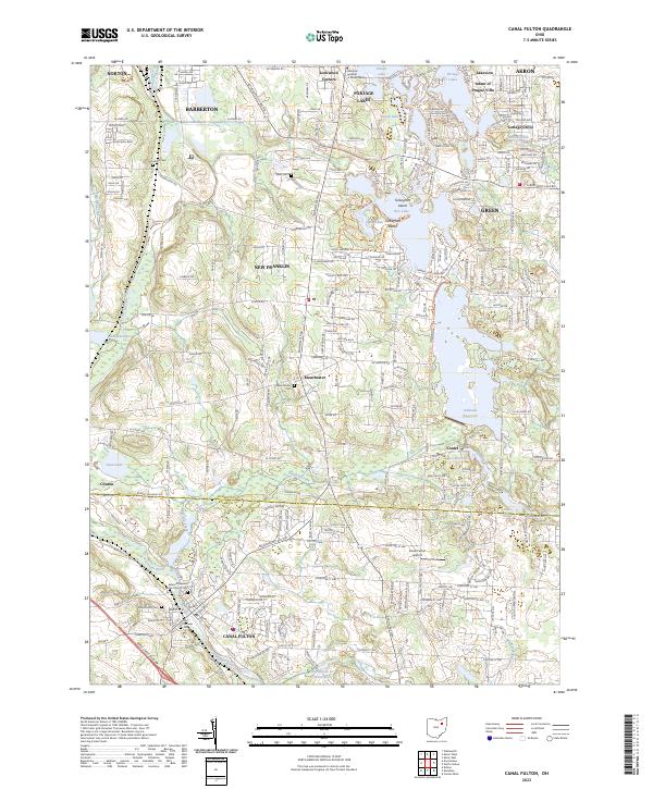 USGS Topographic Map – Canal Fulton