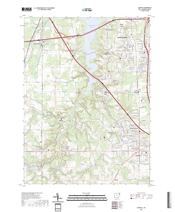 USGS Topographic Map – Canfield
