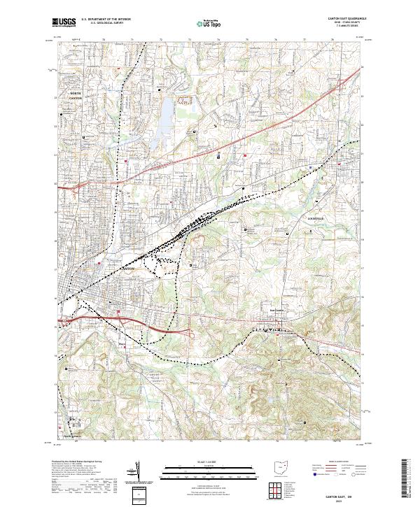 USGS Topographic Map – Canton East