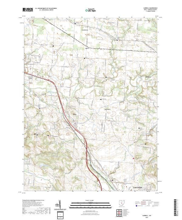 USGS Topographic Map – Carroll