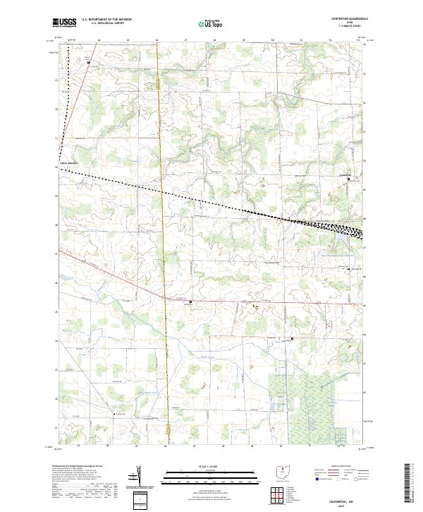 USGS Topographic Map – Centerton