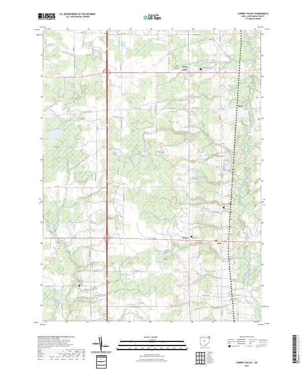 USGS Topographic Map – Cherry Valley