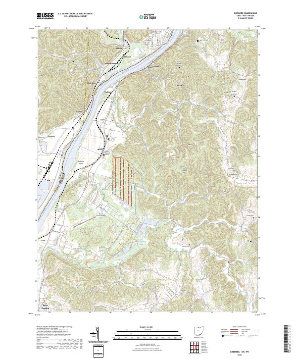 USGS Topographic Map – Cheshire