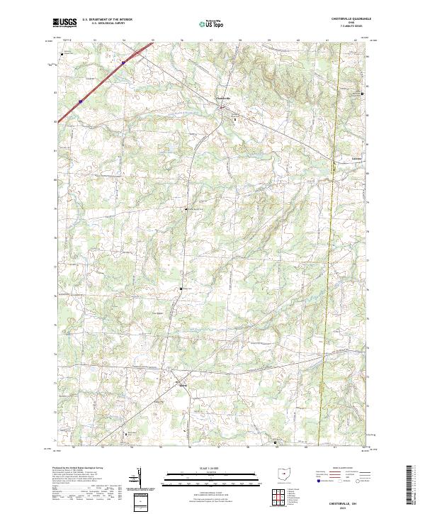 USGS Topographic Map – Chesterville