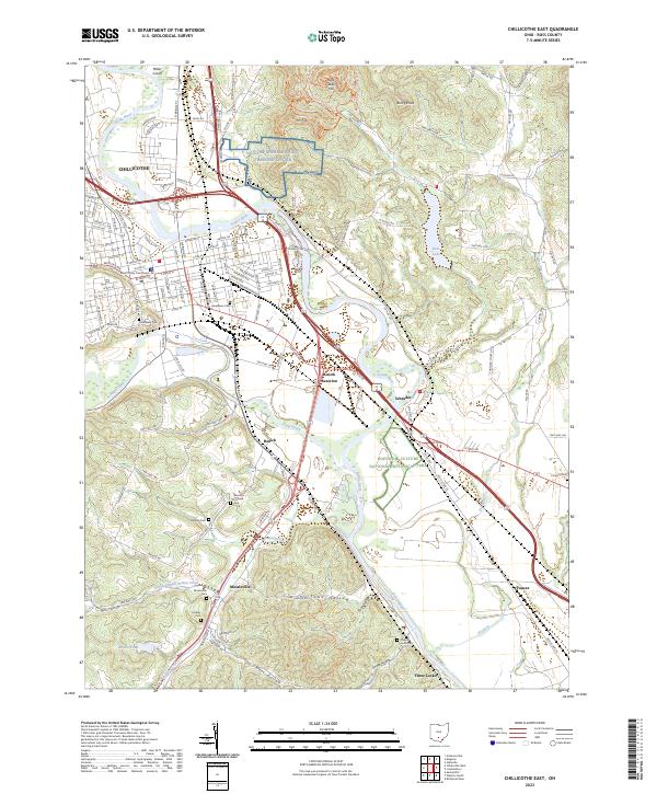 USGS Topographic Map – Chillicothe East