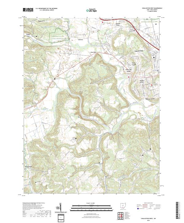 USGS Topographic Map – Chillicothe West