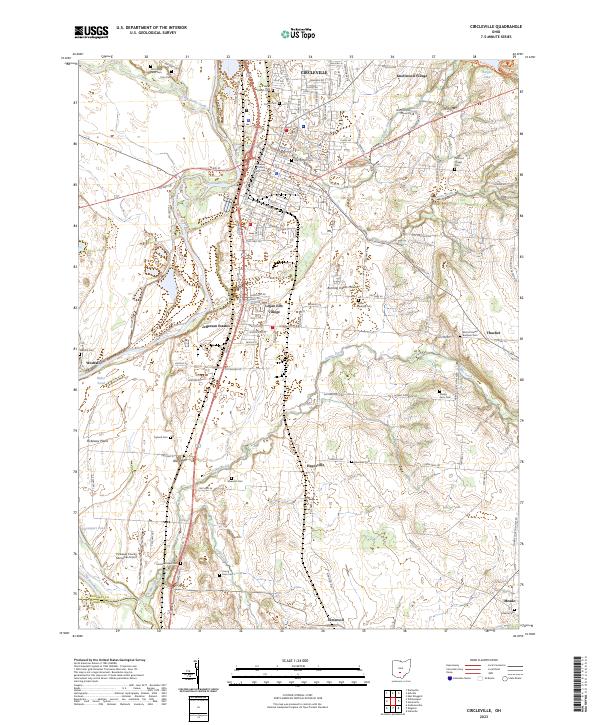 USGS Topographic Map – Circleville