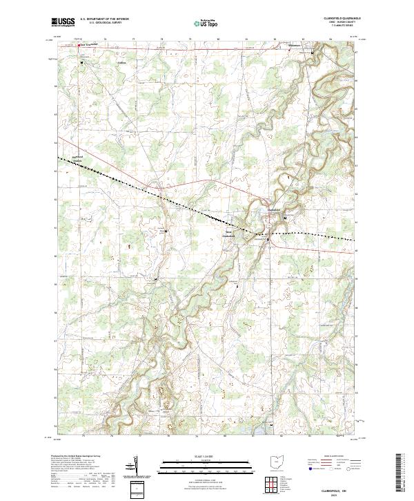 USGS Topographic Map – Clarksfield