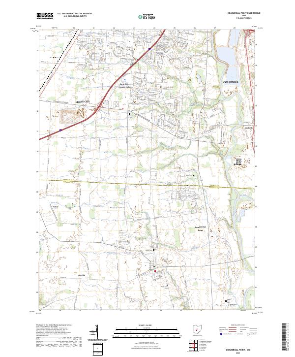 USGS Topographic Map – Commercial Point