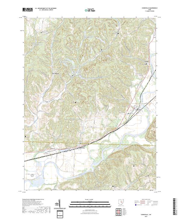 USGS Topographic Map – Conesville