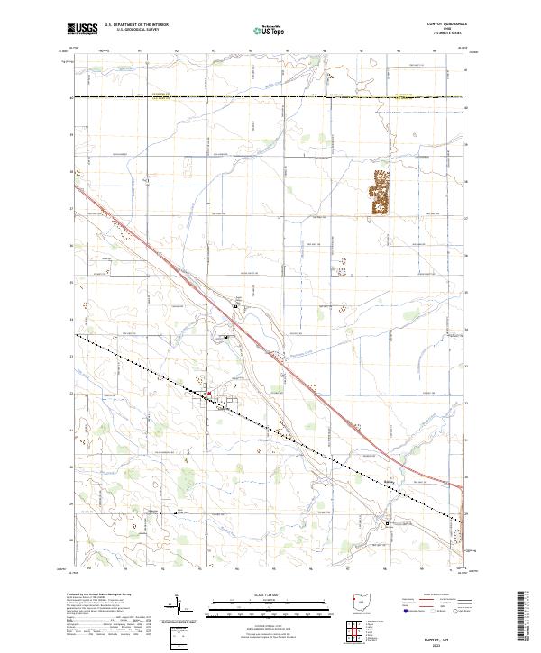 USGS Topographic Map – Convoy