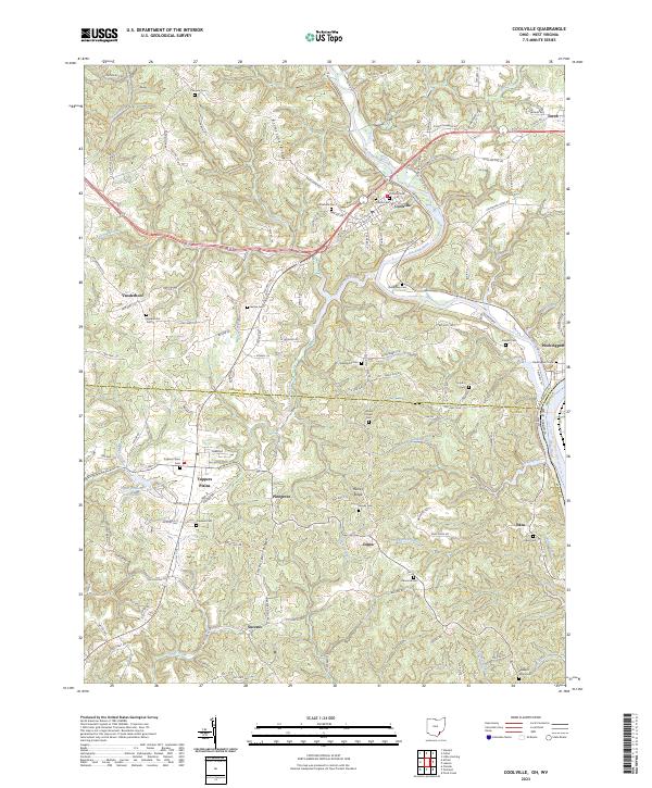 USGS Topographic Map – Coolville