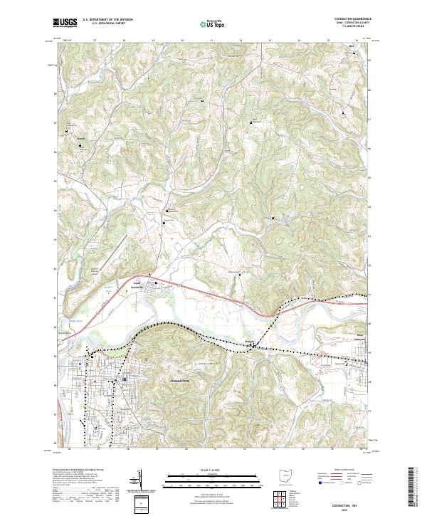 USGS Topographic Map – Coshocton