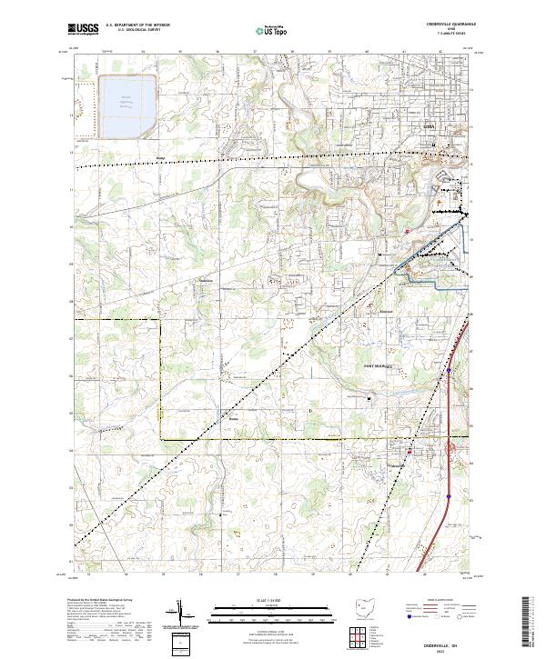 USGS Topographic Map – Cridersville