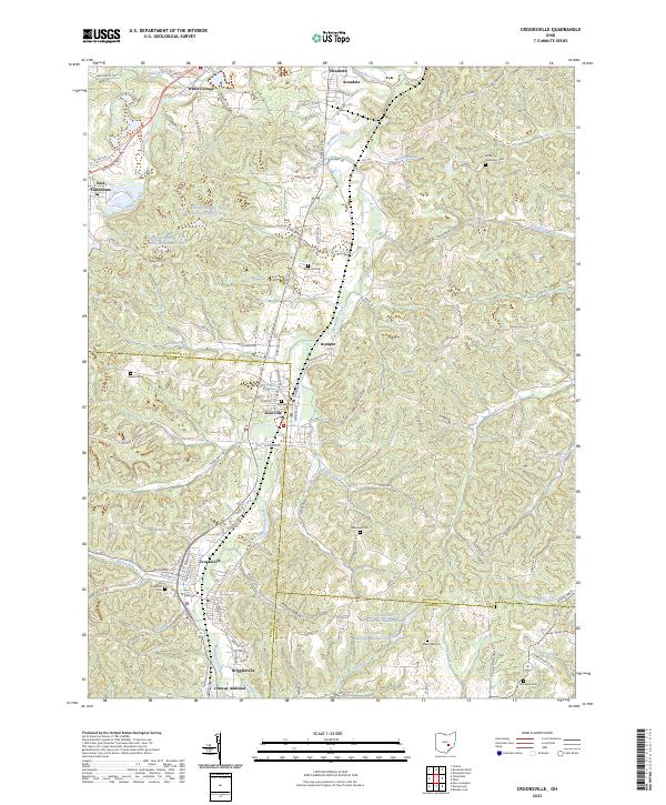 USGS Topographic Map – Crooksville