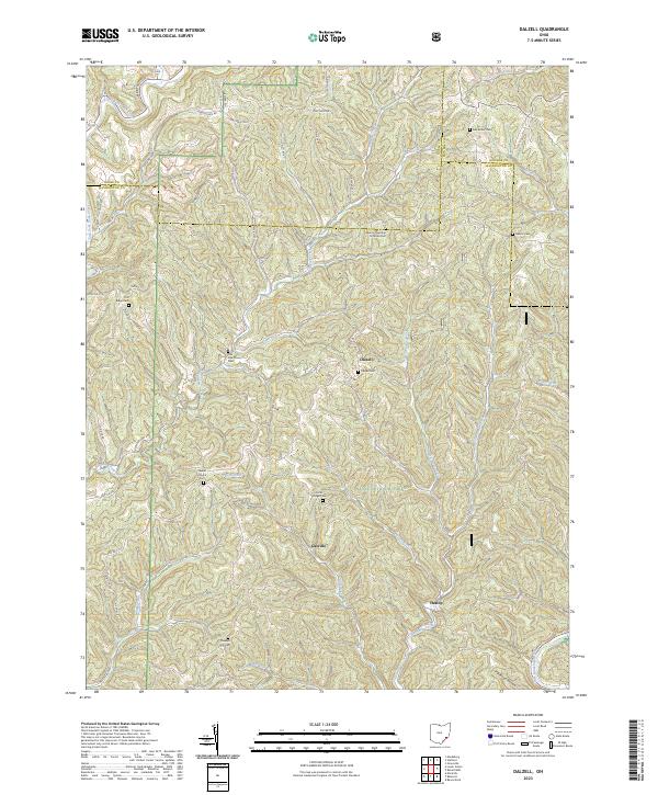 USGS Topographic Map – Dalzell
