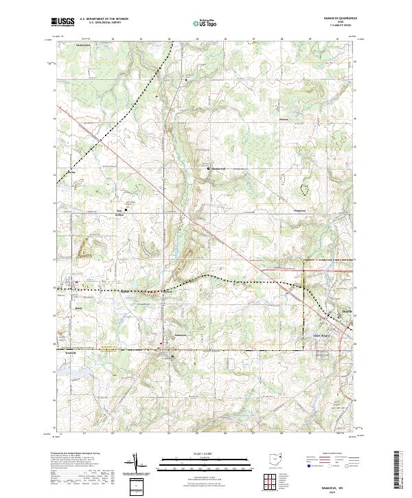 USGS Topographic Map – Damascus