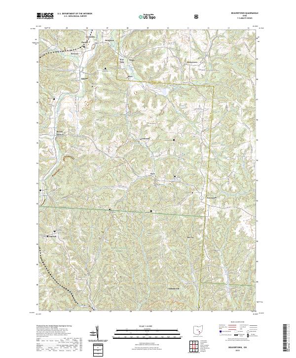 USGS Topographic Map – Deavertown
