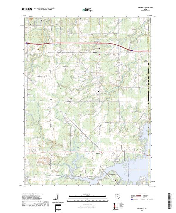 USGS Topographic Map – Deerfield