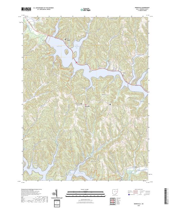 USGS Topographic Map – Deersville