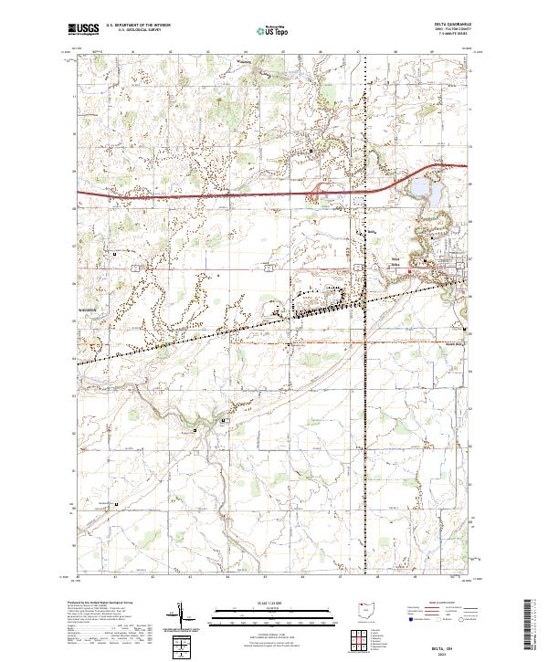 USGS Topographic Map – Delta