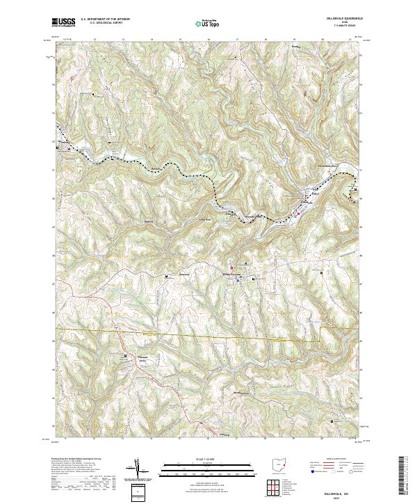 USGS Topographic Map – Dillonvale