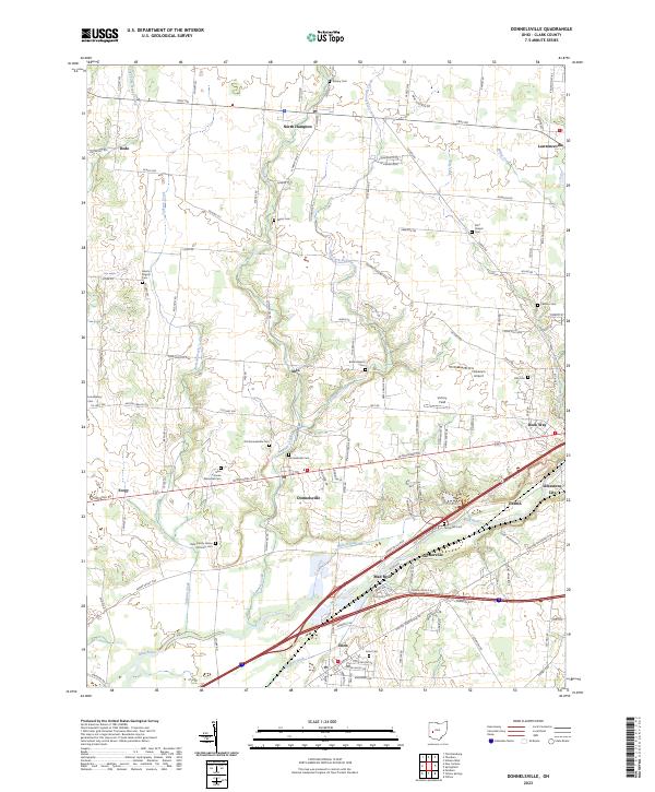 USGS Topographic Map – Donnelsville
