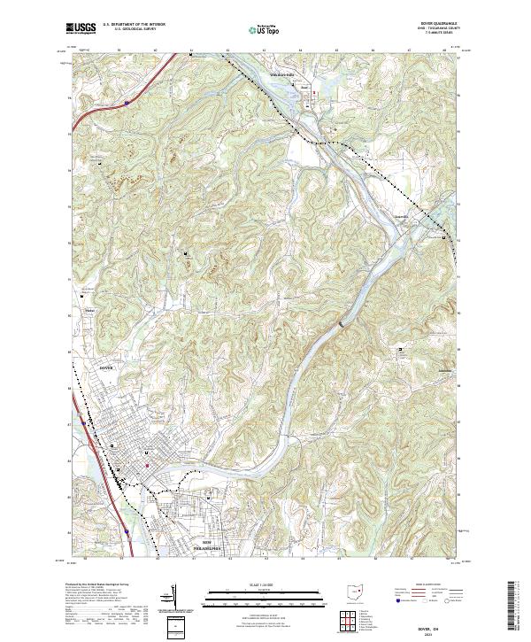 USGS Topographic Map – Dover