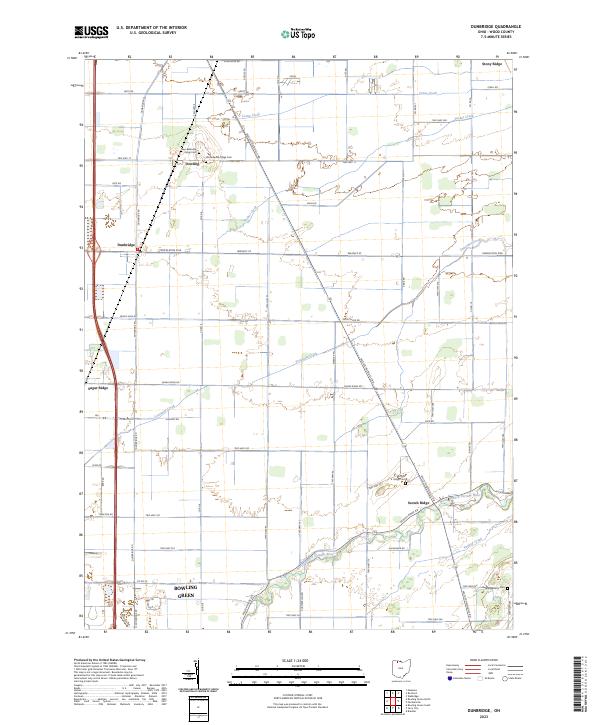 USGS Topographic Map – Dunbridge