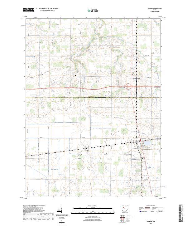 USGS Topographic Map – Dunkirk