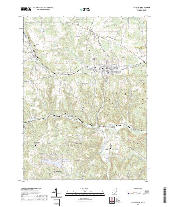 USGS Topographic Map – East Palestine