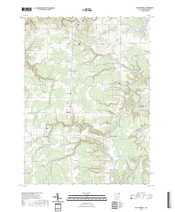 USGS Topographic Map – East Trumbull