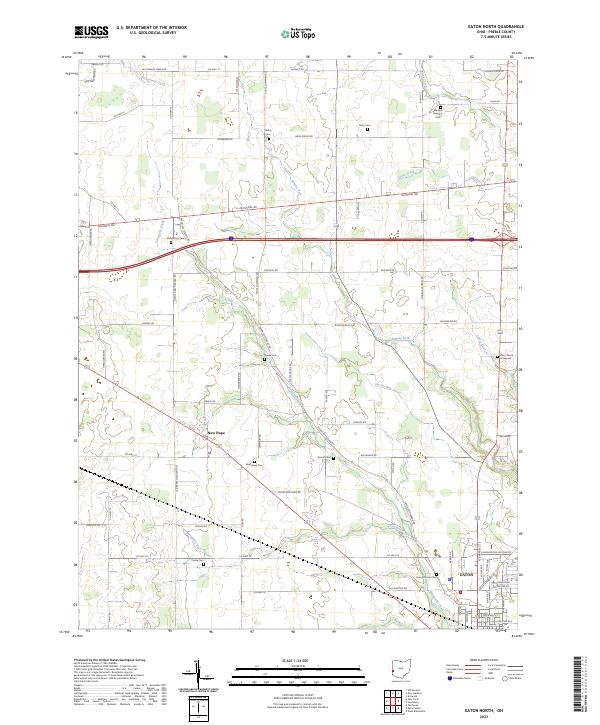 USGS Topographic Map – Eaton North