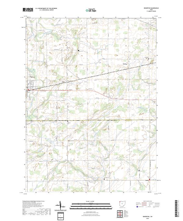 USGS Topographic Map – Edgerton