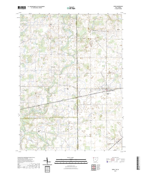 USGS Topographic Map – Edon