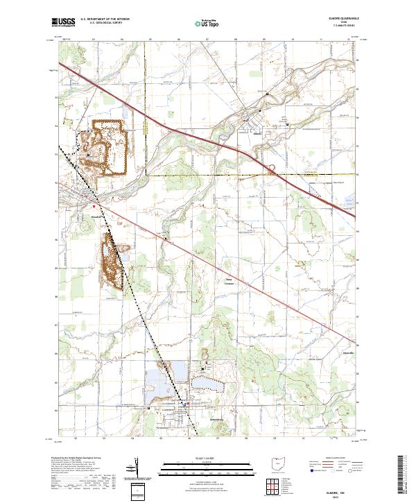 USGS Topographic Map – Elmore
